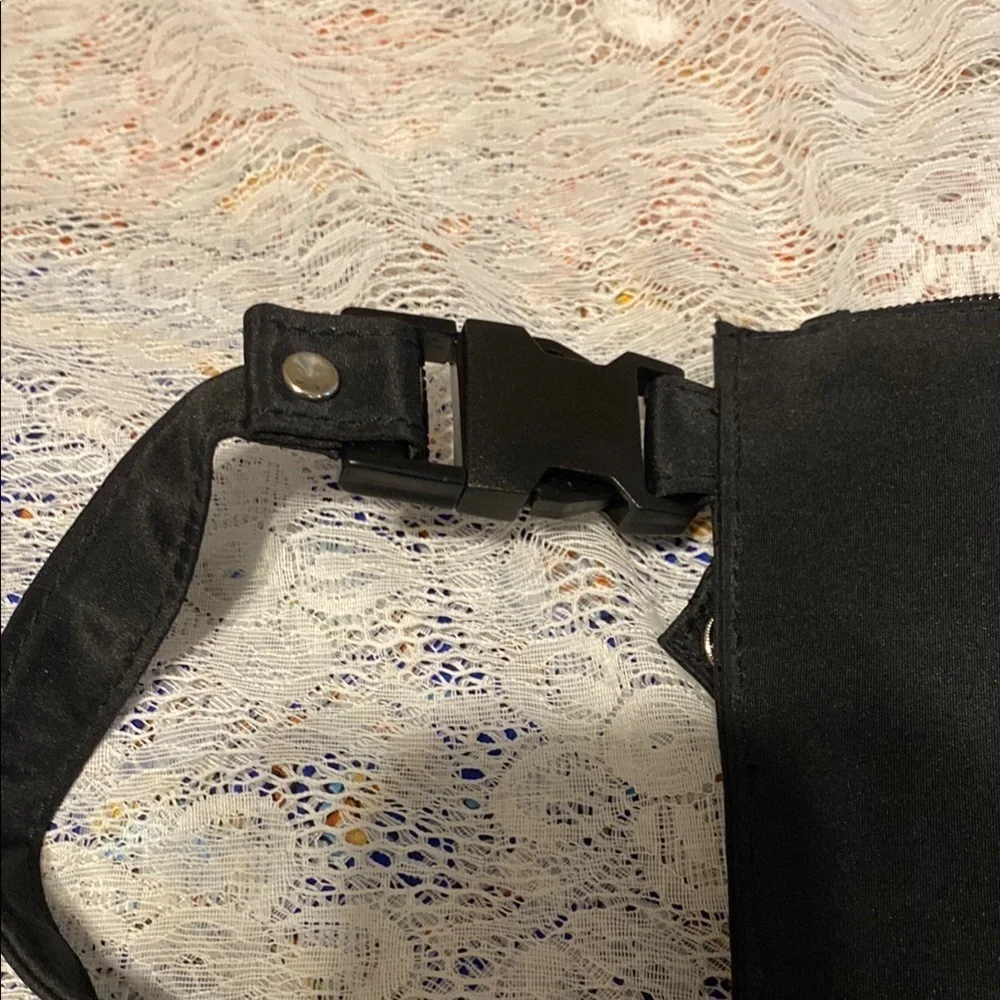 Black Textured Cosmetic Bags Set